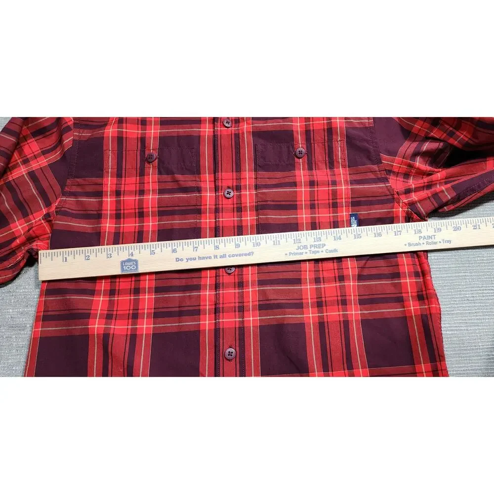 The North Face Plaid Button‎ Front Long Sleeve Shirt Mens Small